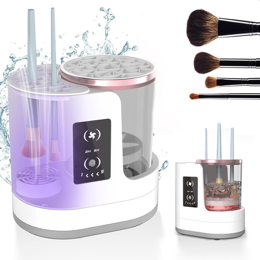 Outil de nettoyage de pinceaux de maquillage rechargeable