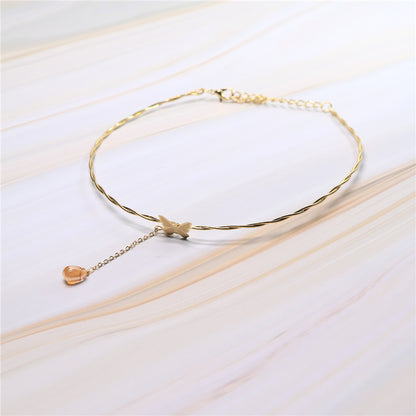 Collier ras du cou papillon