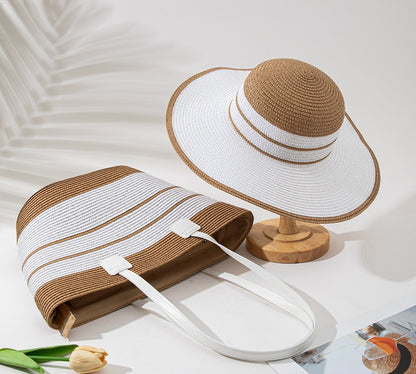 Ensemble de sacs de protection solaire avec chapeau de paille