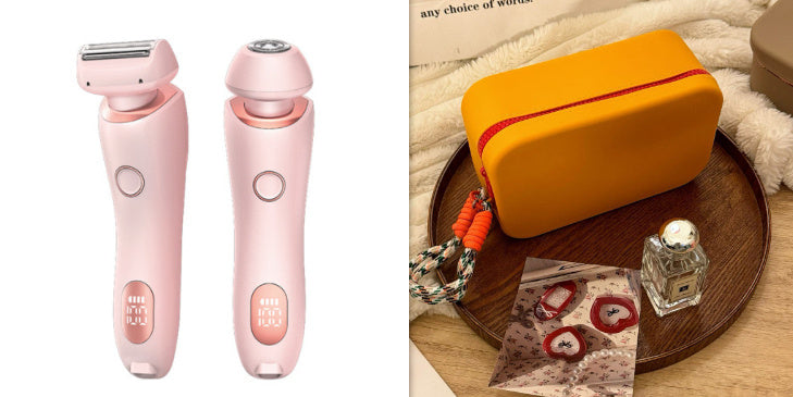 Épilateur rechargeable USB 2 en 1 pour femmes,