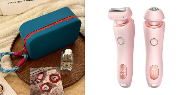 Épilateur rechargeable USB 2 en 1 pour femmes,