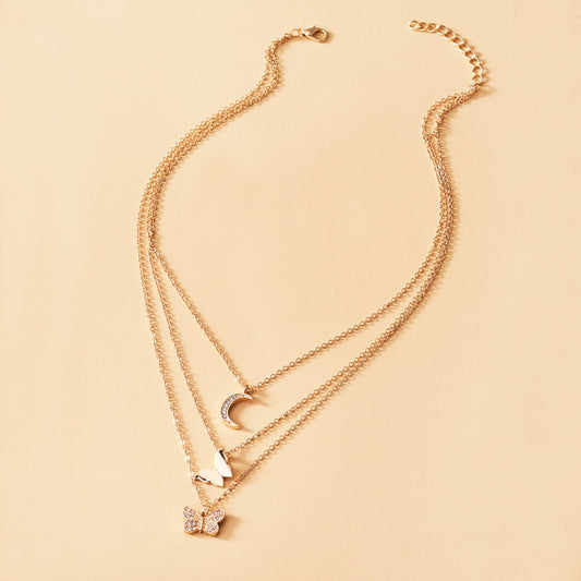 Collier avec pendentif en cristal pour femme