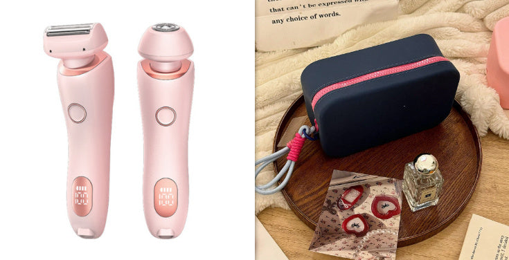 Épilateur rechargeable USB 2 en 1 pour femmes,