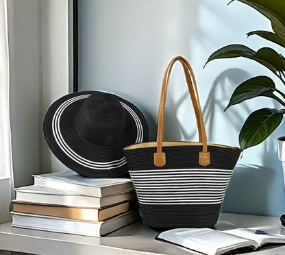 Ensemble de sacs de protection solaire avec chapeau de paille