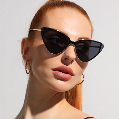 Lunettes de soleil rétro œil de chat