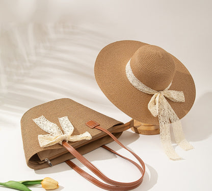 Ensemble de sacs de protection solaire avec chapeau de paille