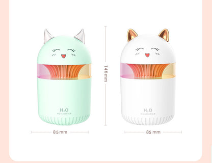 Humidificateur de bureau doux et compact pour la maison, veilleuse silencieuse