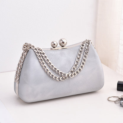 Sacs à bandoulière de luxe élégants avec chaîne pour femmes, sac de soirée