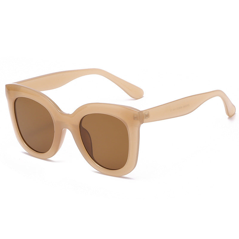 Nouvelles lunettes de soleil à large monture pour femmes