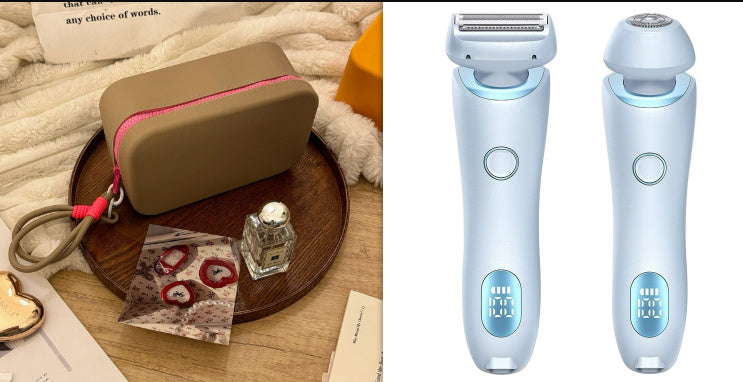 Épilateur rechargeable USB 2 en 1 pour femmes,