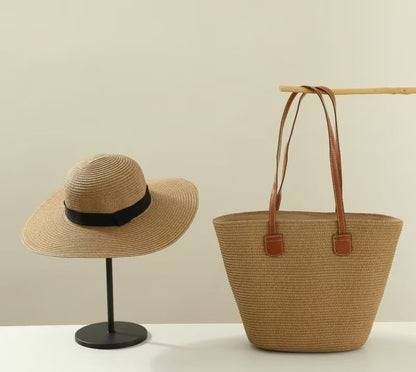 Ensemble de sacs de protection solaire avec chapeau de paille
