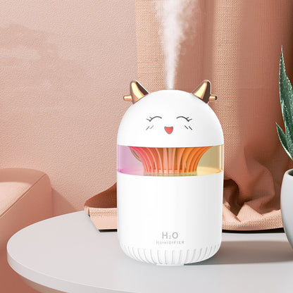 Humidificateur de bureau doux et compact pour la maison, veilleuse silencieuse