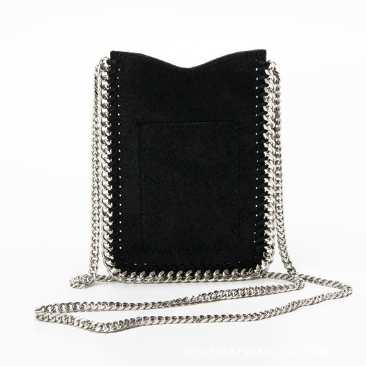 Sac messager à bandoulière avec chaîne pour femme