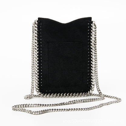 Sac messager à bandoulière avec chaîne pour femme