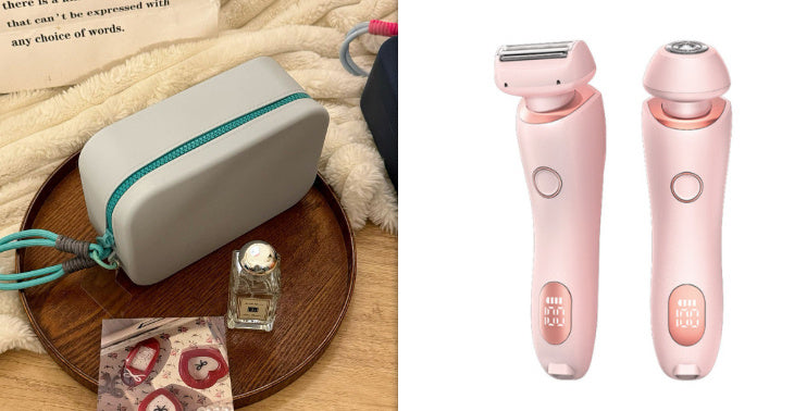 Épilateur rechargeable USB 2 en 1 pour femmes,