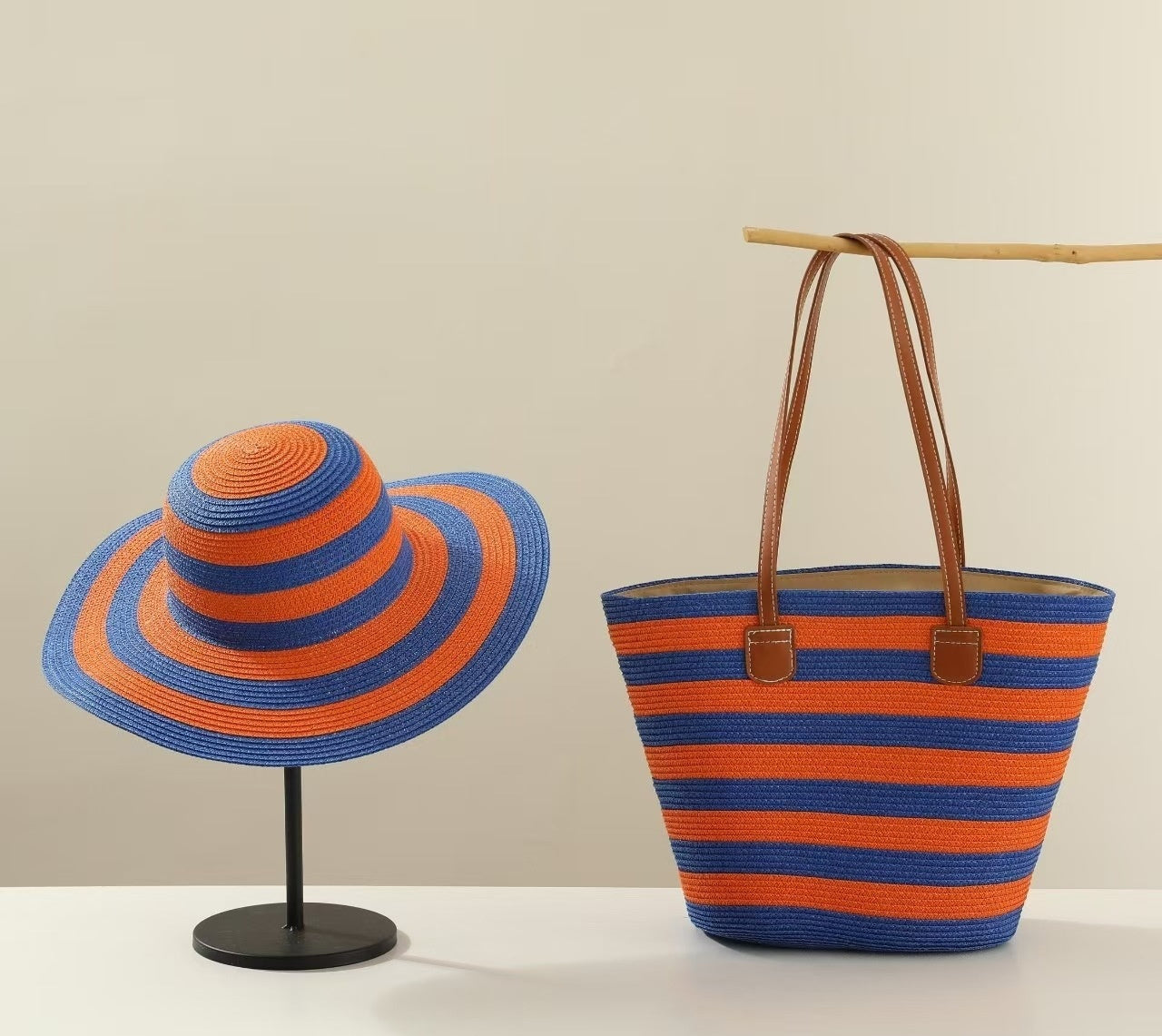 Ensemble de sacs de protection solaire avec chapeau de paille