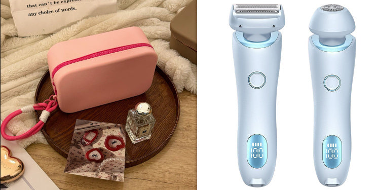 Épilateur rechargeable USB 2 en 1 pour femmes,