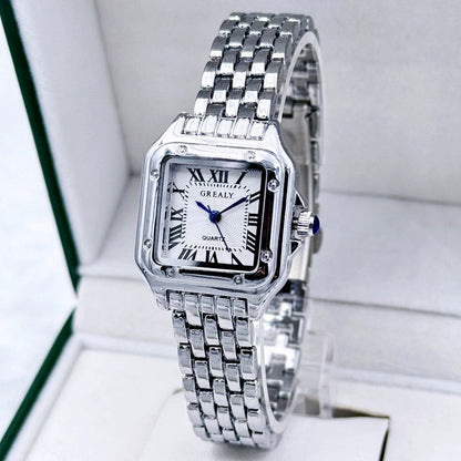 Montre carrée étanche pour femme