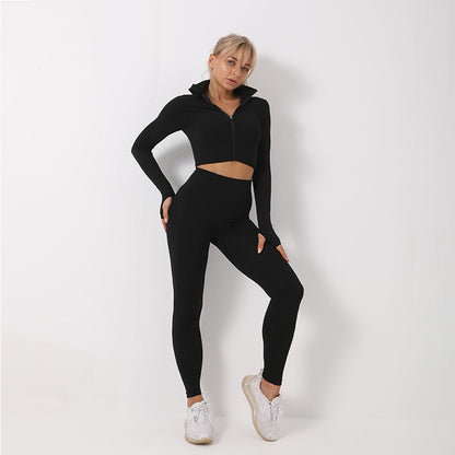 3 Piece Yoga Set, Seamless Sportswear, Women's Activewear