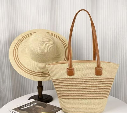 Ensemble de sacs de protection solaire avec chapeau de paille