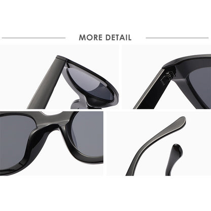 Nouvelles lunettes de soleil à large monture pour femmes