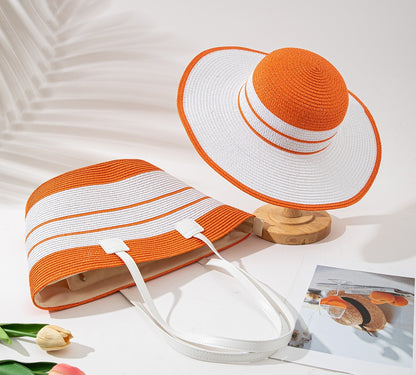 Ensemble de sacs de protection solaire avec chapeau de paille