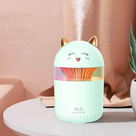 Humidificateur de bureau doux et compact pour la maison, veilleuse silencieuse