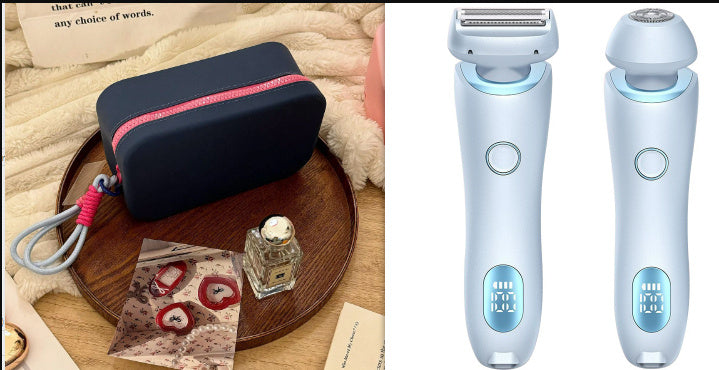 Épilateur rechargeable USB 2 en 1 pour femmes,