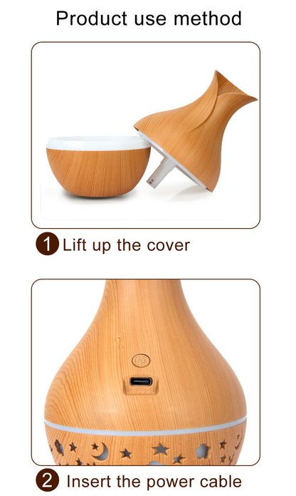 Humidificateur en forme de vase