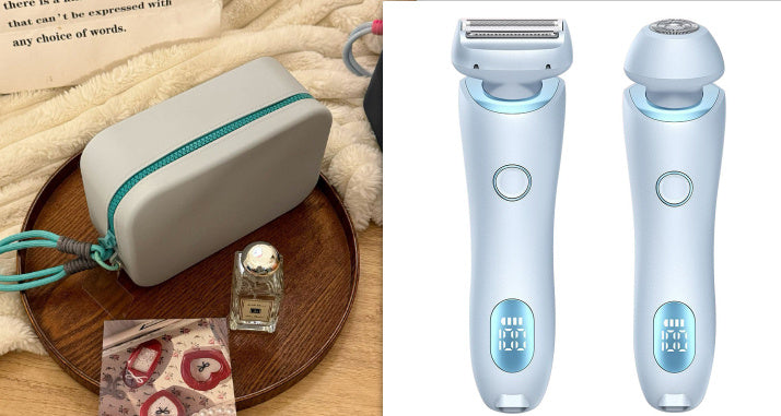 Épilateur rechargeable USB 2 en 1 pour femmes,