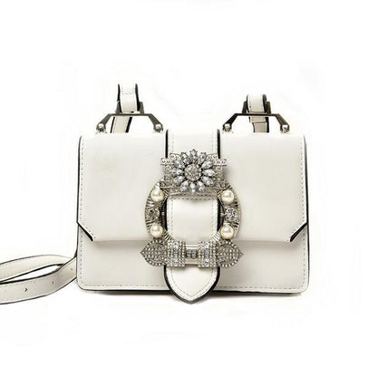 Sacs à main pour femme en cuir PU de haute qualité avec fermoir diamant