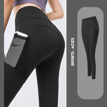 Pantalon de jogging skinny pour fille avec poche pour femme