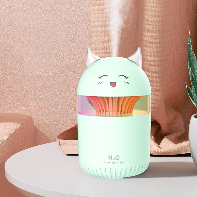 Humidificateur de bureau doux et compact pour la maison, veilleuse silencieuse