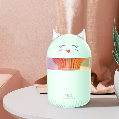 Humidificateur de bureau doux et compact pour la maison, veilleuse silencieuse