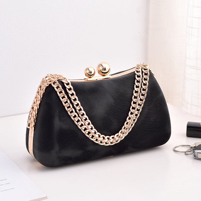 Sacs à bandoulière de luxe élégants avec chaîne pour femmes, sac de soirée