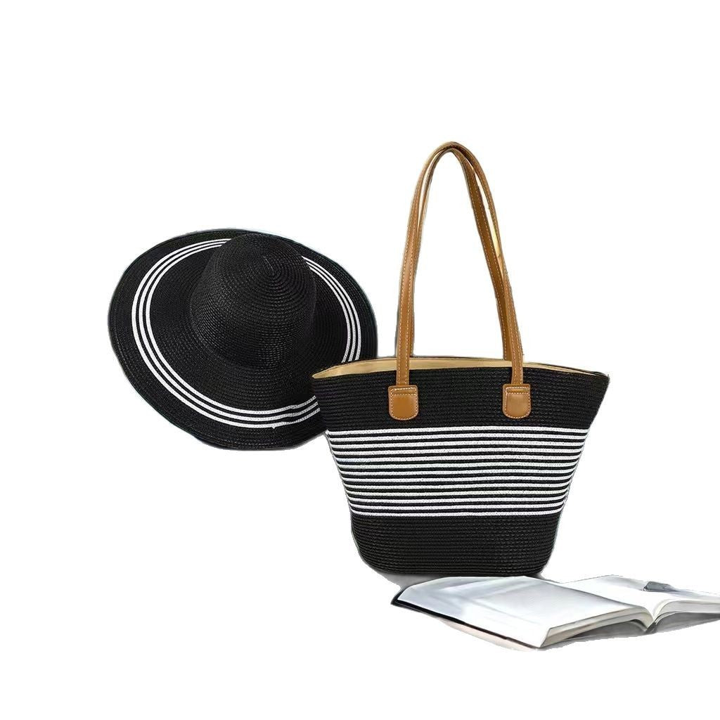 Ensemble de sacs de protection solaire avec chapeau de paille