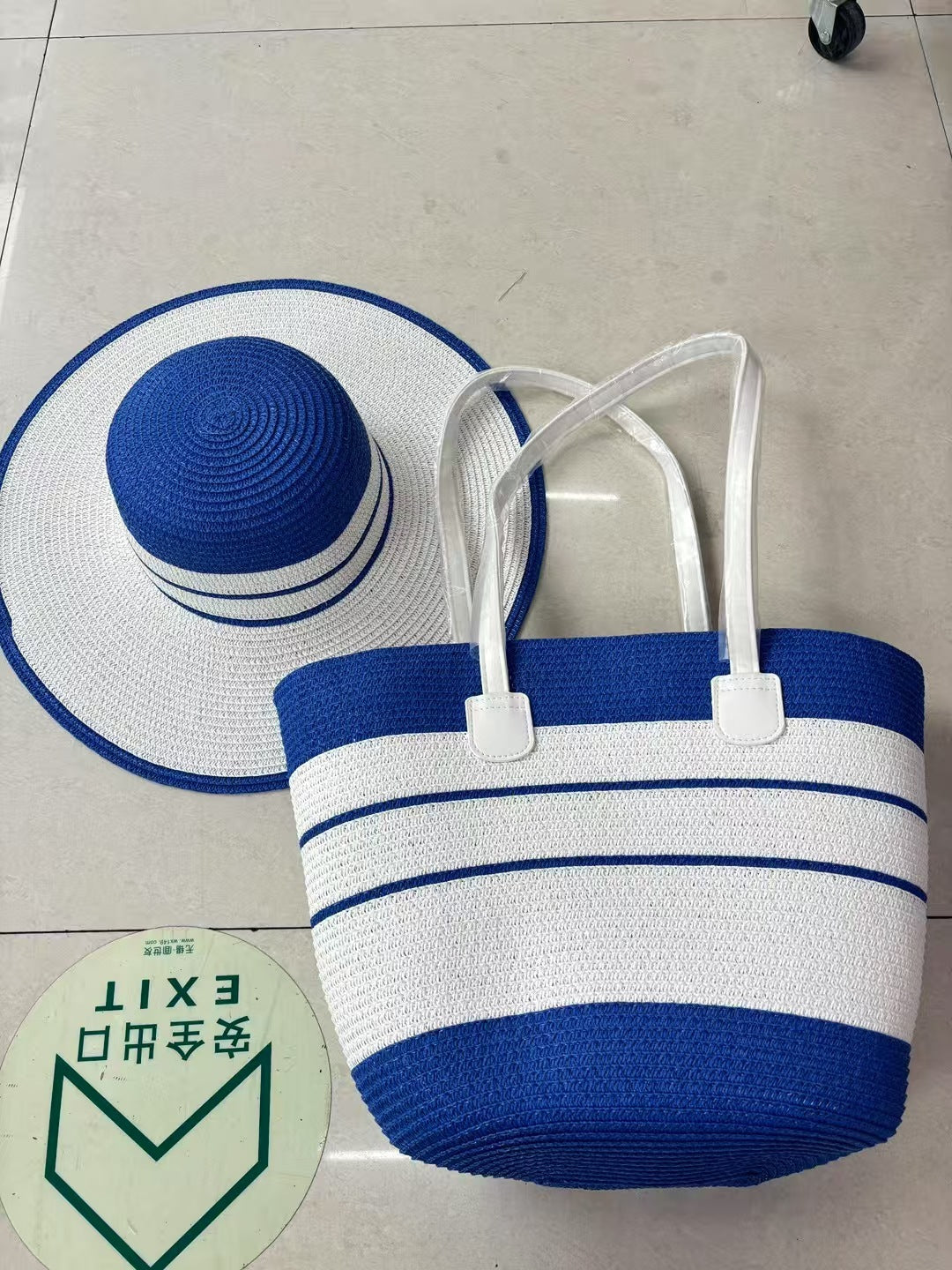 Ensemble de sacs de protection solaire avec chapeau de paille