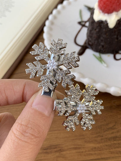 Pince à cheveux en cristal et perles pour fille