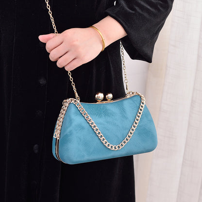 Sacs à bandoulière de luxe élégants avec chaîne pour femmes, sac de soirée